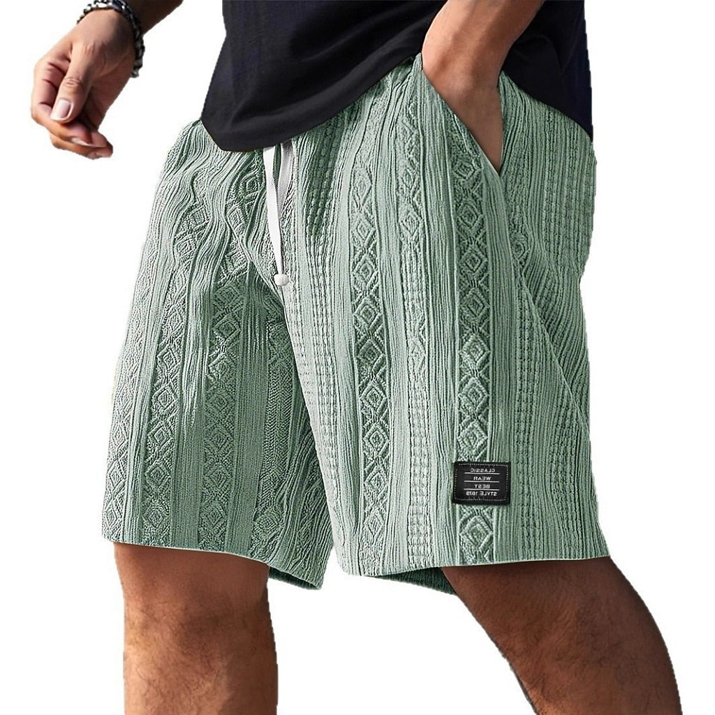 Men's Jacquard Textured Shorts
