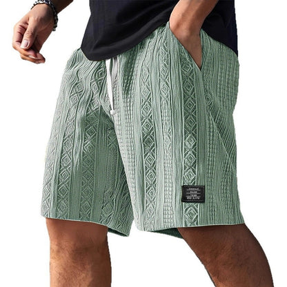 Men's Jacquard Textured Shorts