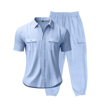 Cotton Linen Set-Shirt and Pants