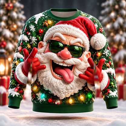 Men's Santa Claus Holiday Crewneck Sweatshirt