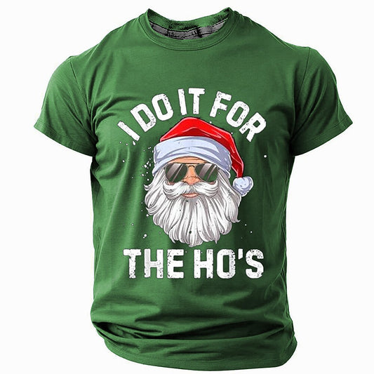 Men's Funny Santa Christmas Streetwear T-Shirt
