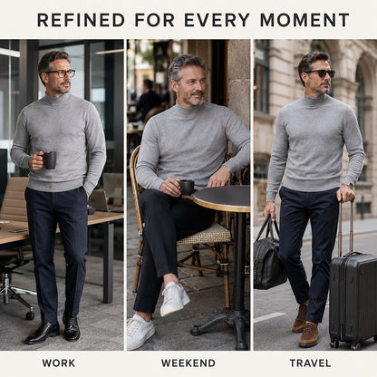 Classic Mock Neck Knit Sweater - Timeless Style & Everyday Comfort