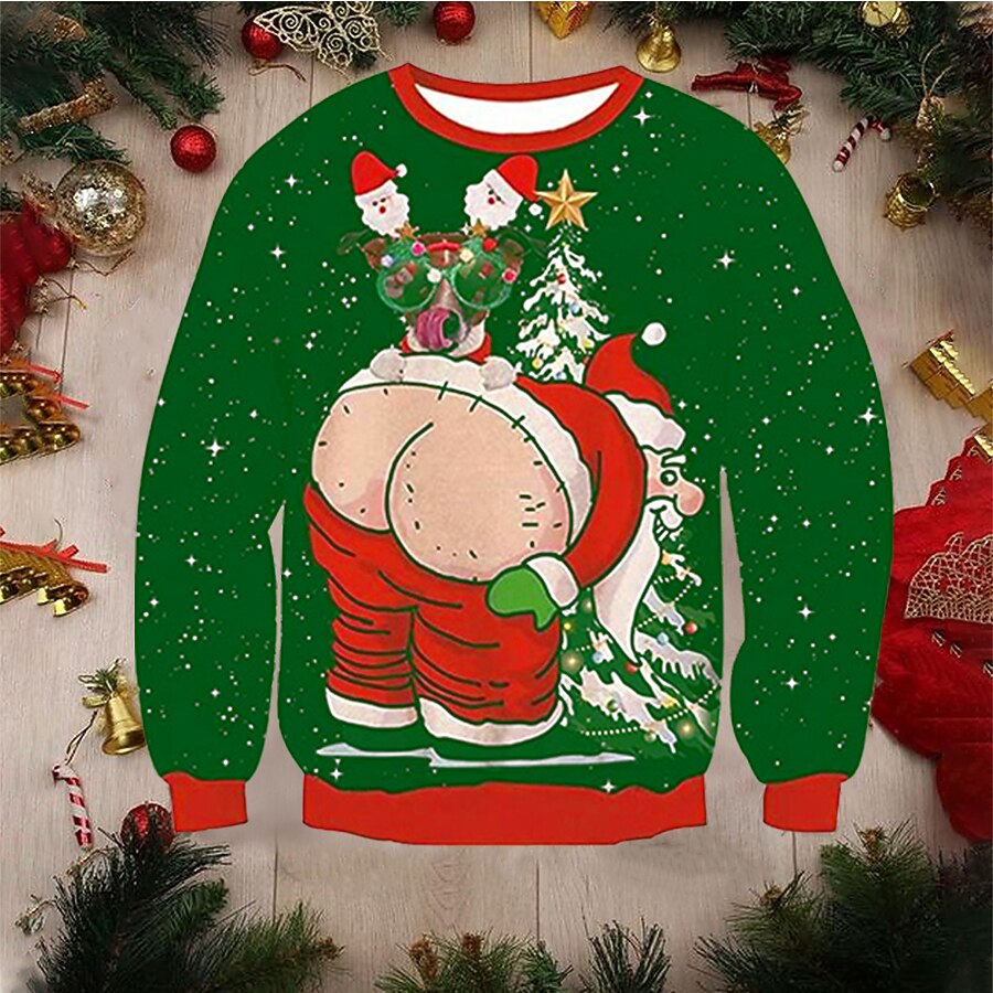 Christmas Santa Festive Holiday Merry Sweatshirt