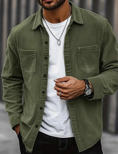 Soft Corduroy Button Up Shirt