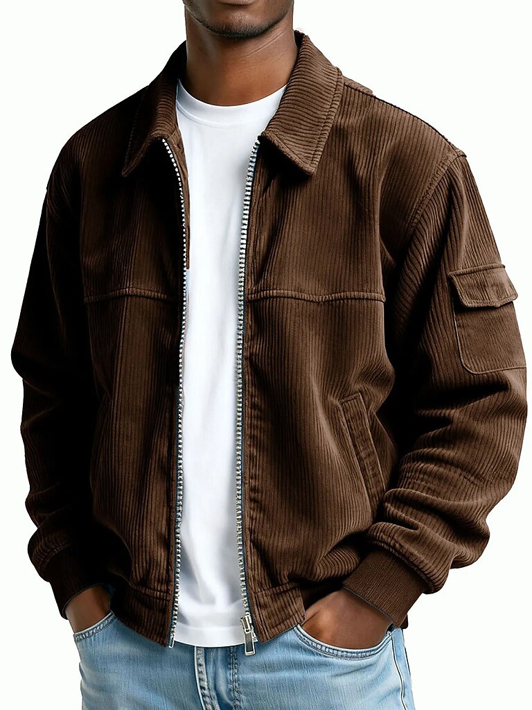 Classic Textured Corduroy Jacket