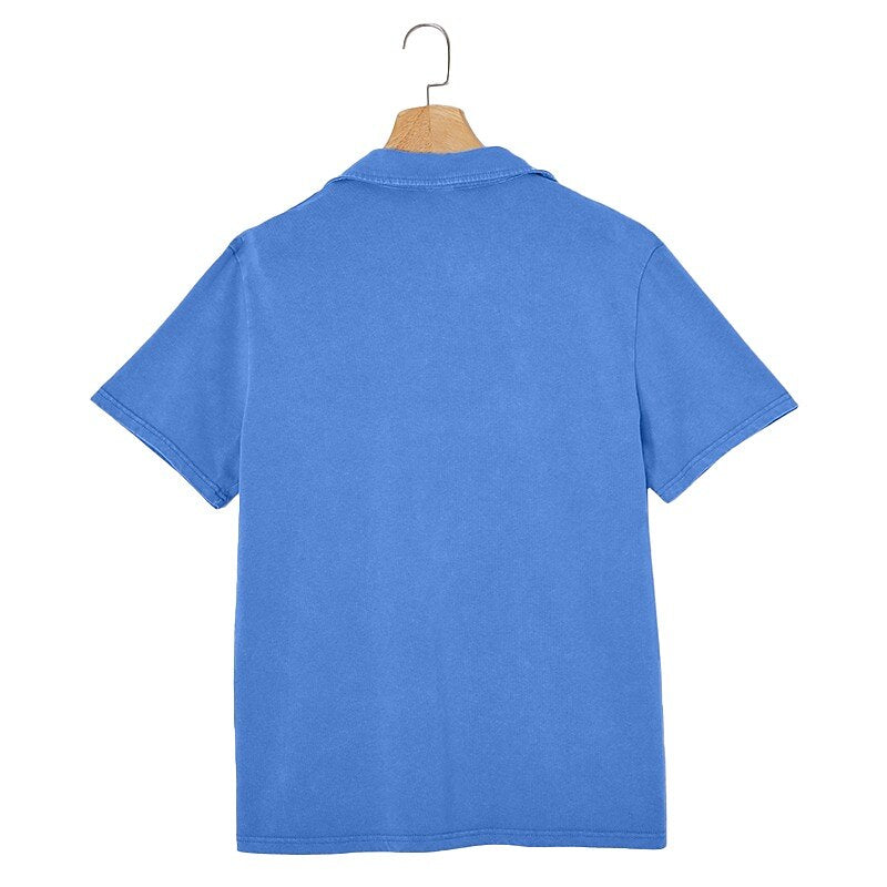Broken-In Cotton Polo Shirt