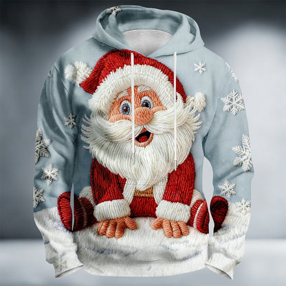 Christmas Santa Festive Holiday Colorful Hoodie