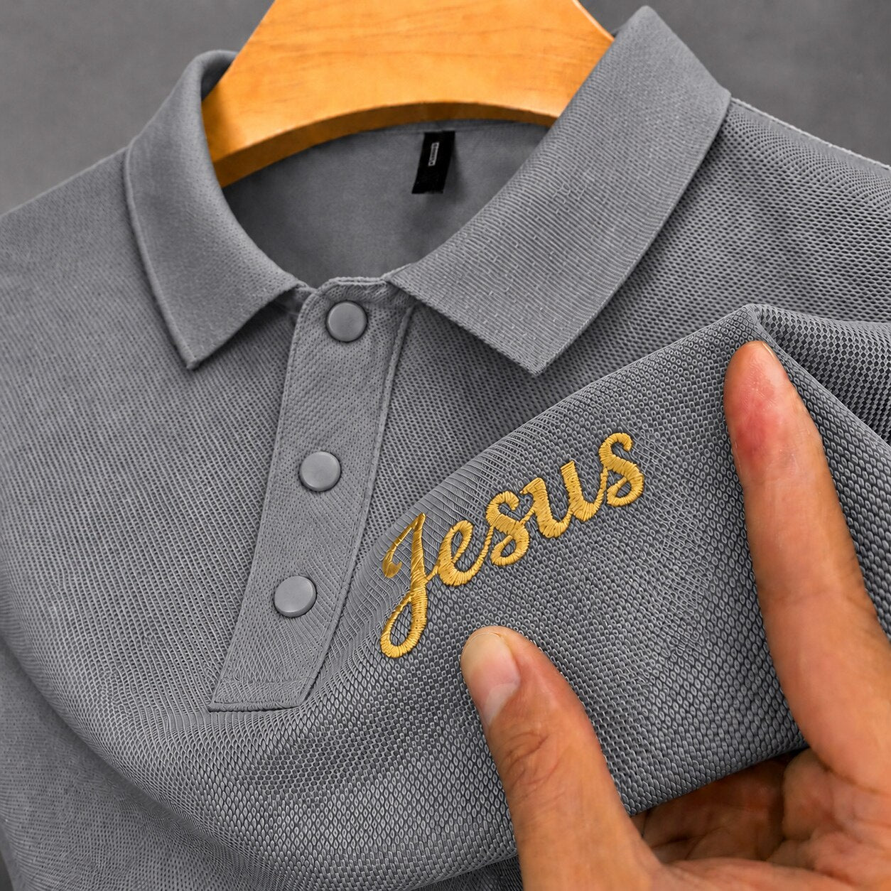 100% Cotton Pique Polo Shirt With Embroidery