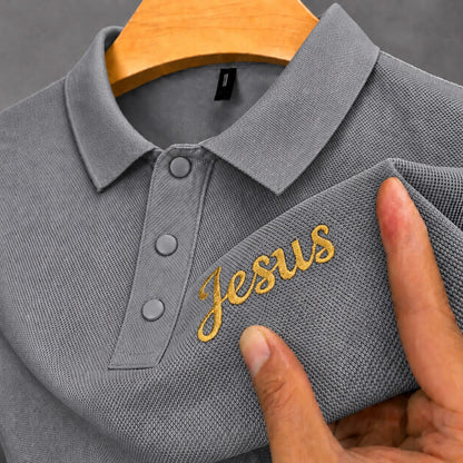 100% Cotton Pique Polo Shirt With Embroidery
