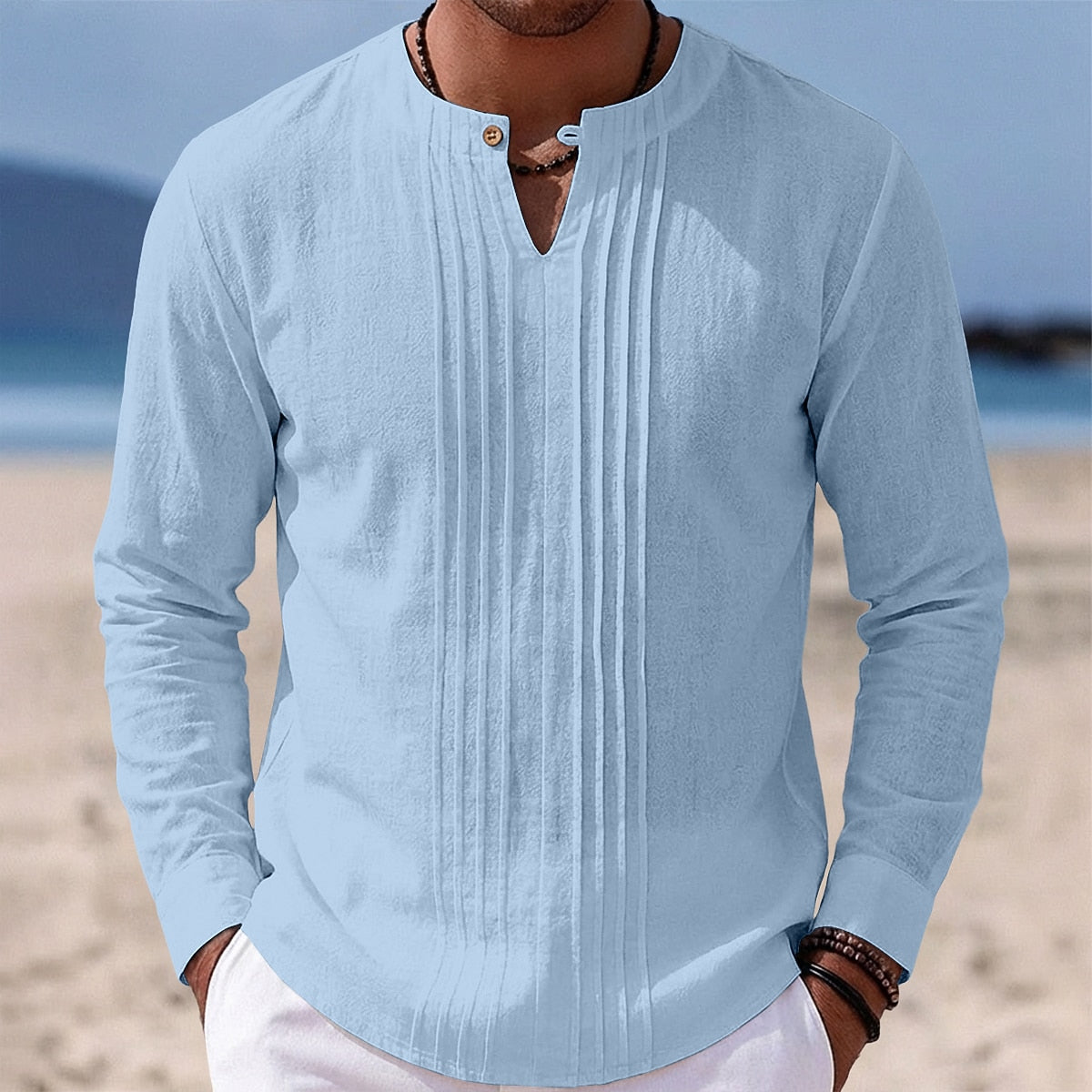 Linen Shirt - Perfect for Beach & Vacation