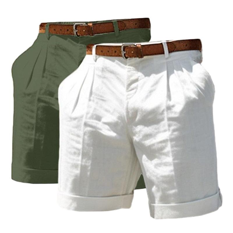 Lightweight Linen Shorts-2 Piece Set
