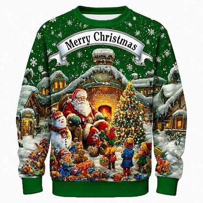 Men's Traditional Santa Crewneck Sweatshirt