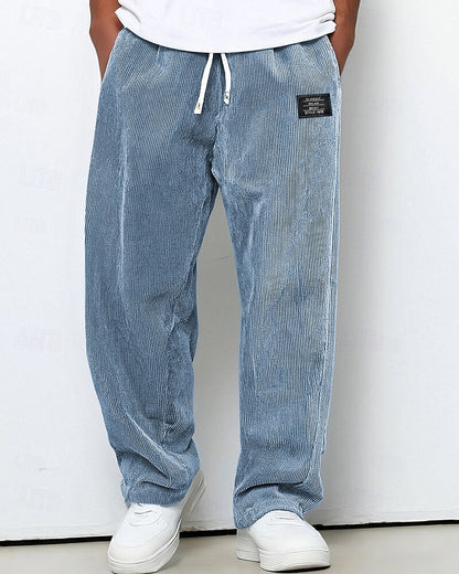 Men's Corduroy Drawstring Sweatpants