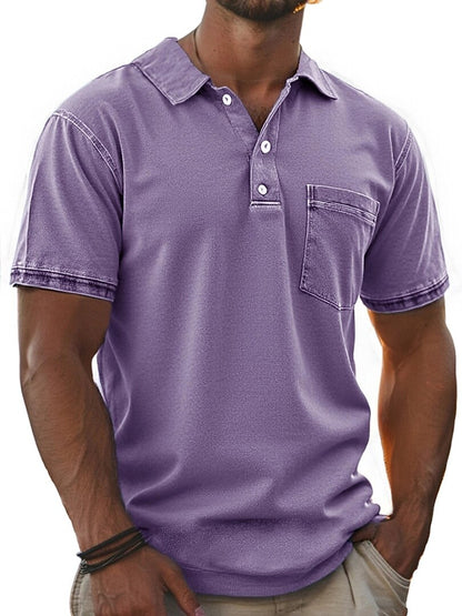 Textured Vintage Cotton Polo