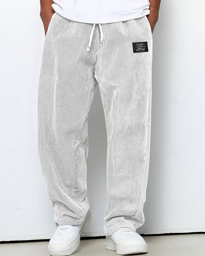 Men's Corduroy Drawstring Sweatpants