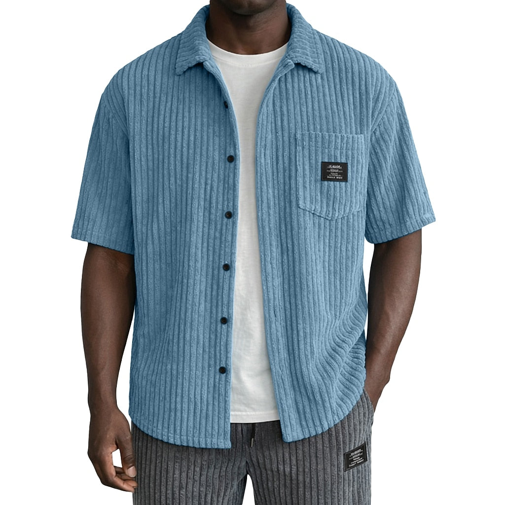 Men's Corduroy Shirt with Pocket