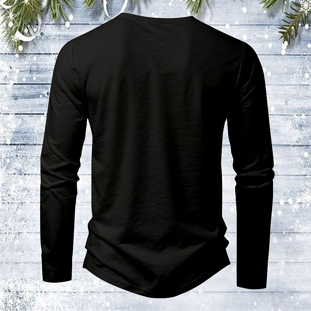 Men's Funny Santa Christmas Long Sleeve T-Shirt