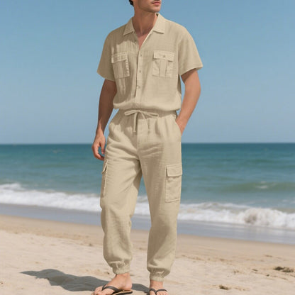 Cotton Linen Set-Shirt and Pants