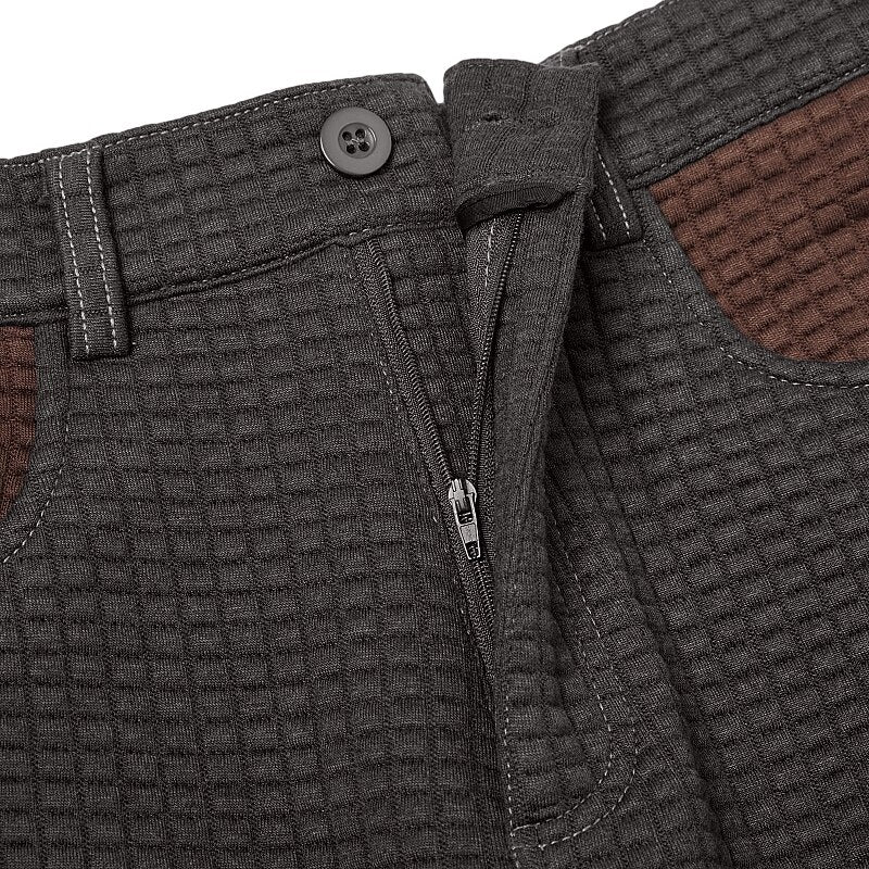 Waffle Patchwork Cargo Pants