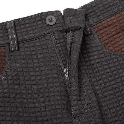 Waffle Patchwork Cargo Pants