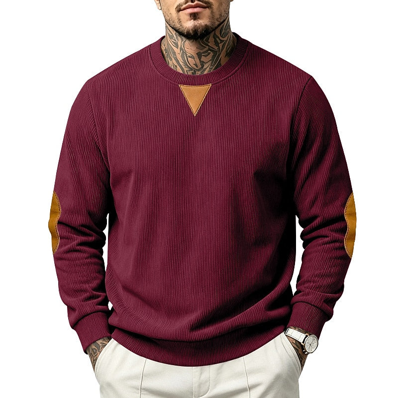 Soft Textured Corduroy Sweatshirt