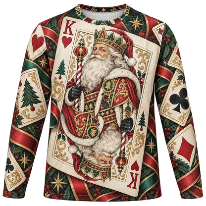 Men's Santa Claus Long Sleeve Holiday Tee