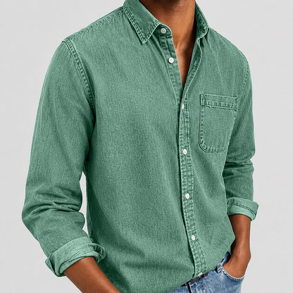 SoftFade Washed Denim Pocket Shirt