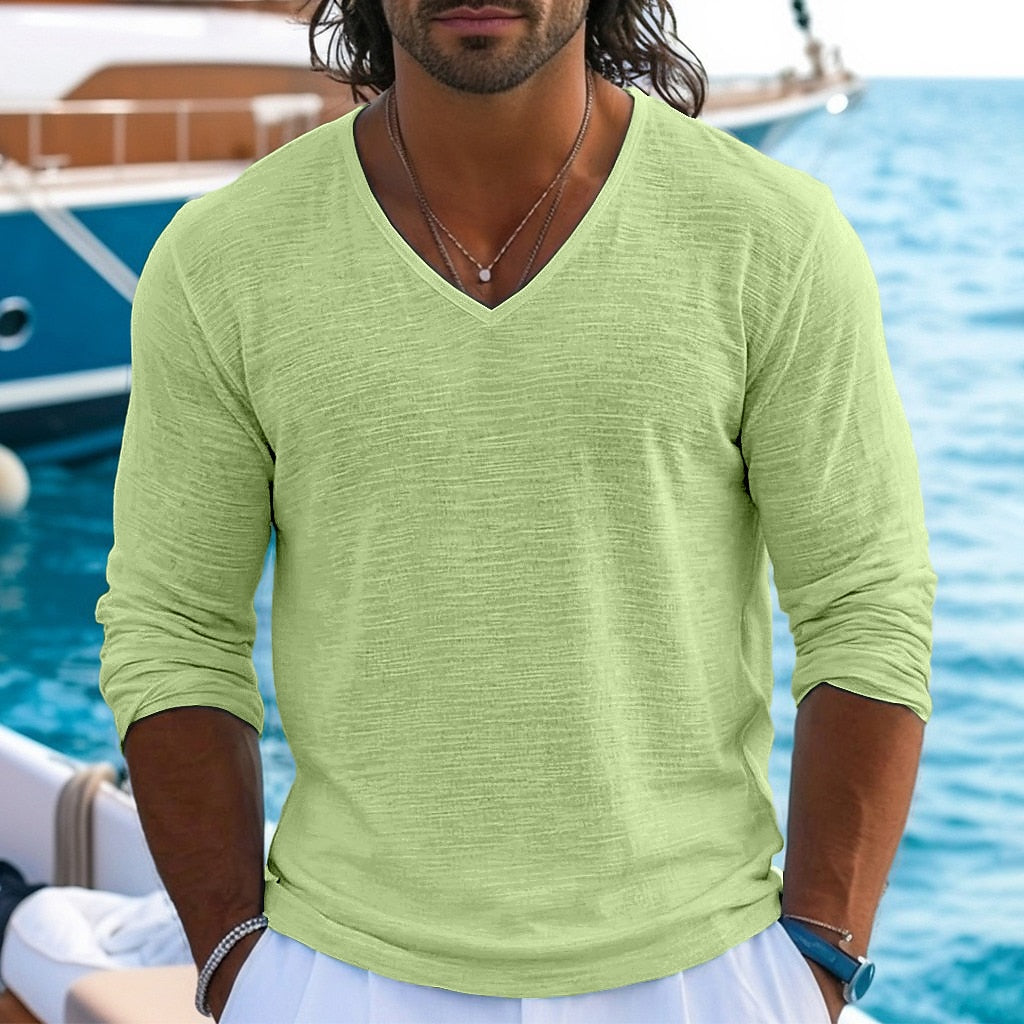 Men's Breathable Linen T-shirt