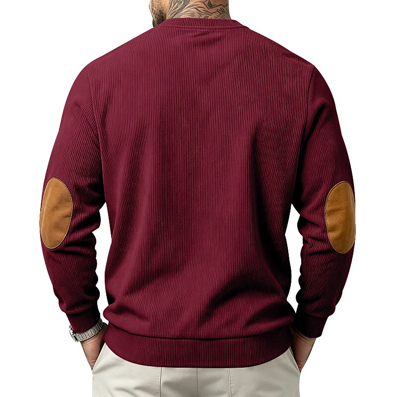 Soft Textured Corduroy Sweatshirt