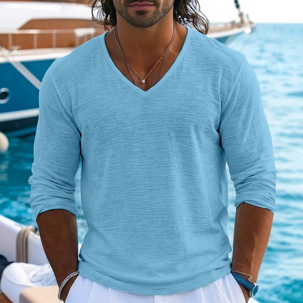 Men's Breathable Linen T-shirt