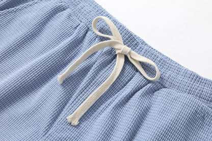Lightweight Waffle Shorts-Comfortable Summer Wear