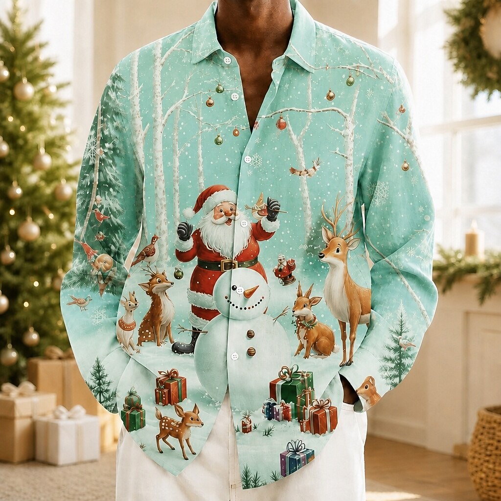 Men's Christmas Graphic Classic Shirt