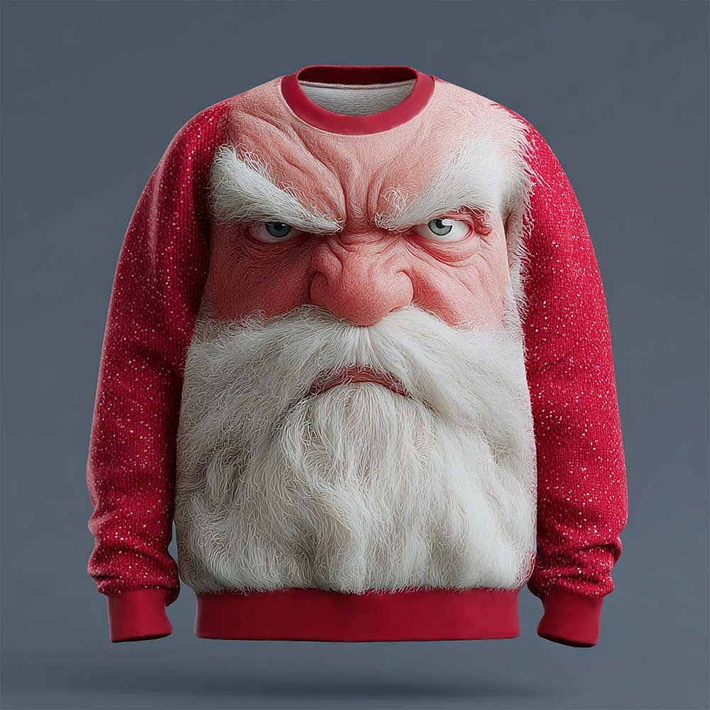 Christmas Santa Festive Holiday Joyful Sweatshirt