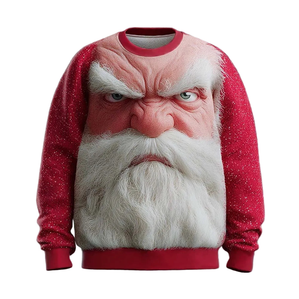 Christmas Santa Festive Funny Bold Sweatshirt