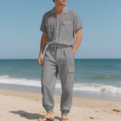 Cotton Linen Set-Shirt and Pants