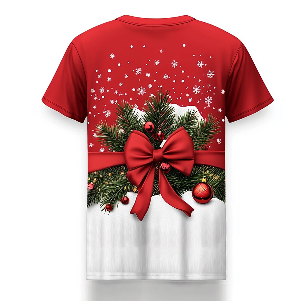 Men's Christmas Tree Snowflake Costume Tee