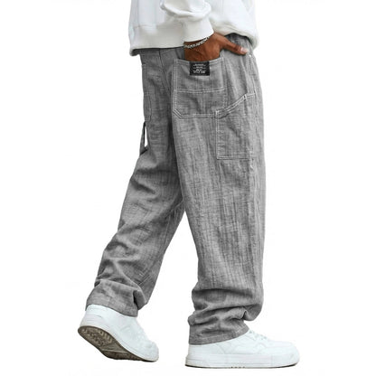 Cotton Linen Pants - Relaxed Fit for Daily & Beach Wear