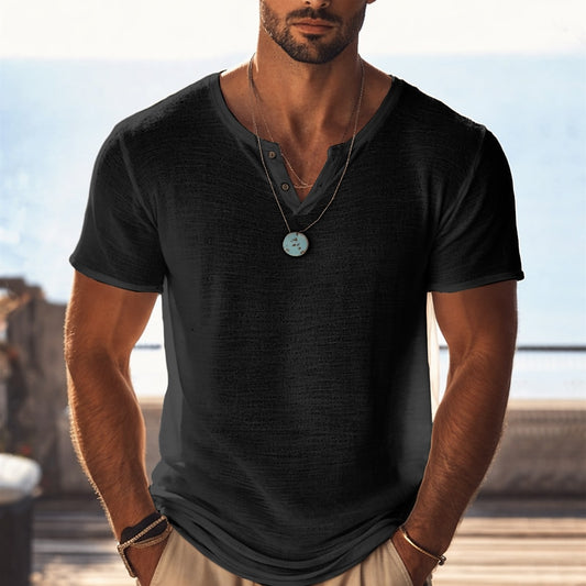 Men’s Lightweight Knit V-Neck Tee