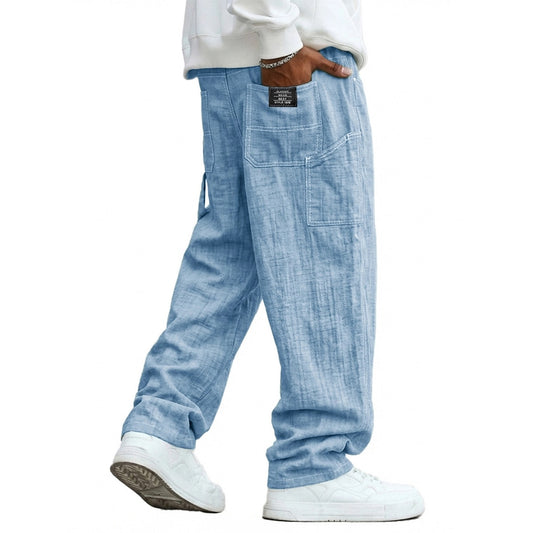 Cotton Linen Pants - Relaxed Fit for Daily & Beach Wear
