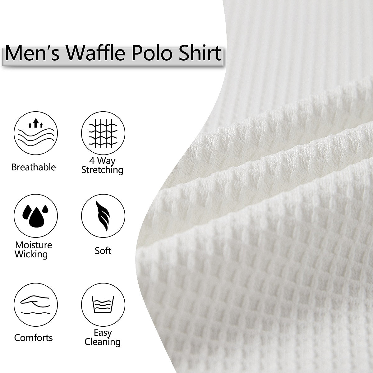 Colorblock Quarter Zip Waffle Polo