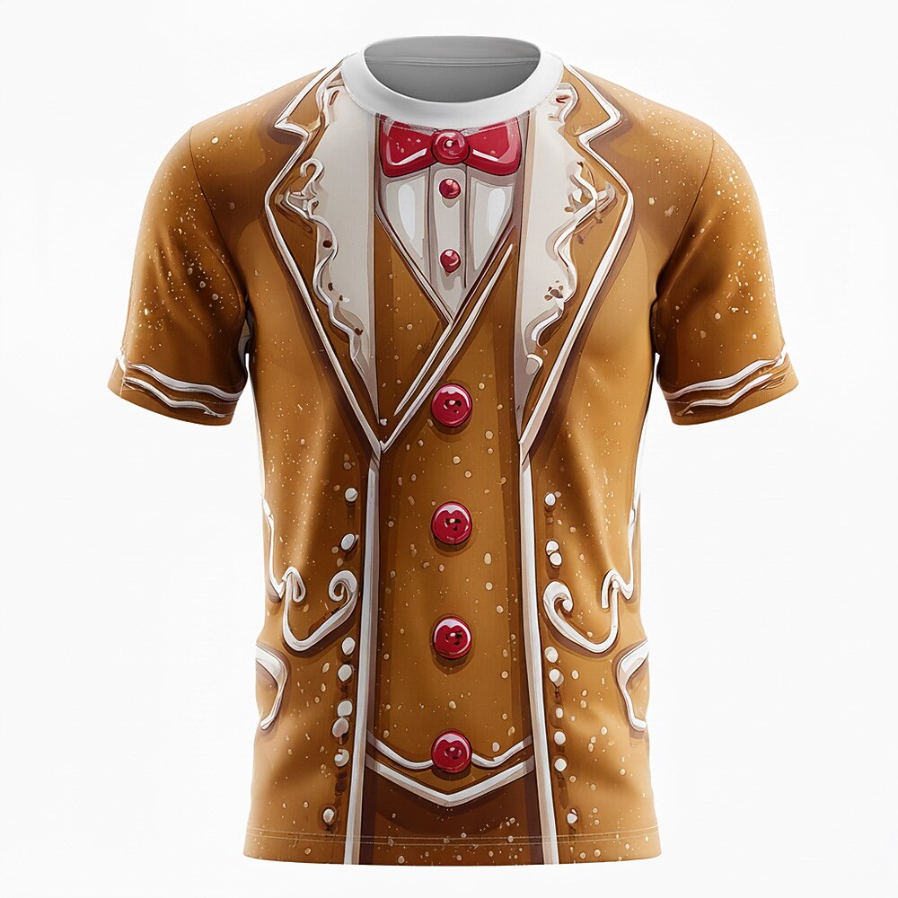 Men's Christmas Gingerbread Cookie Costume Tee