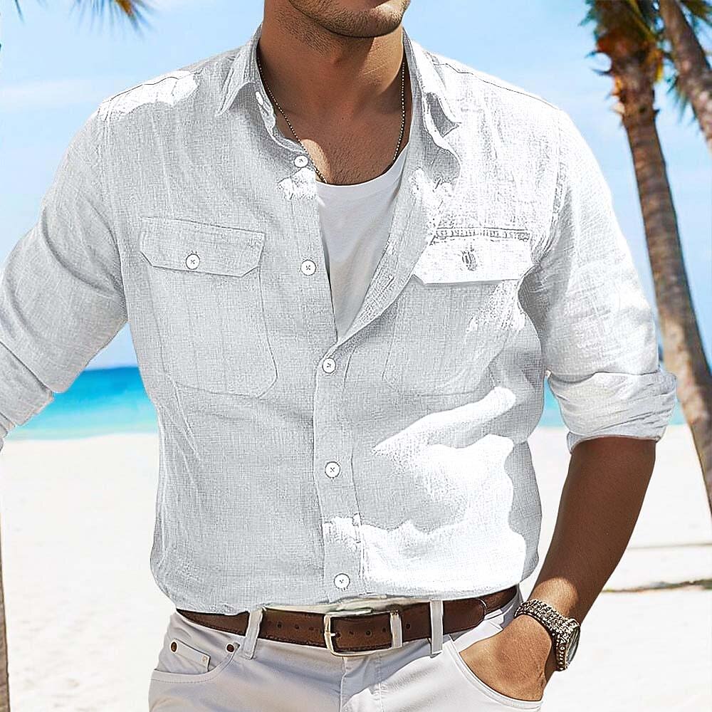 Lightweight Linen Shirt - Perfect for Beach & Vacation