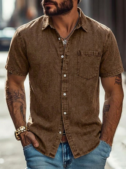 100% Cotton Acid Wash Shirt