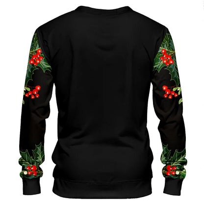 Christmas Bowknot Ribbon Graphic Sweatshirt