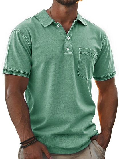 Textured Vintage Cotton Polo