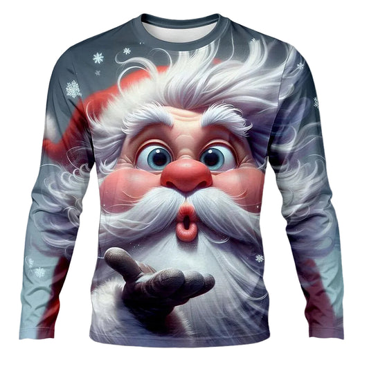 Men's Santa Graphic Graphic Shirt