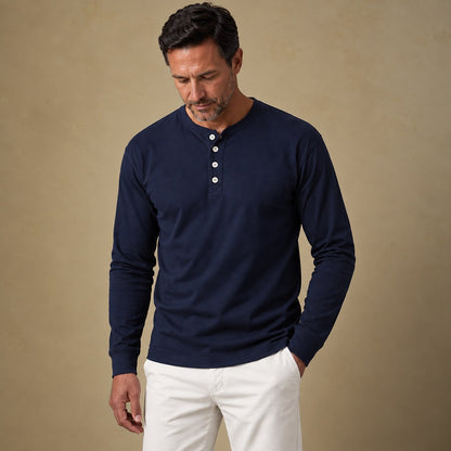 Premium 100% Cotton Everyday Essential Henley