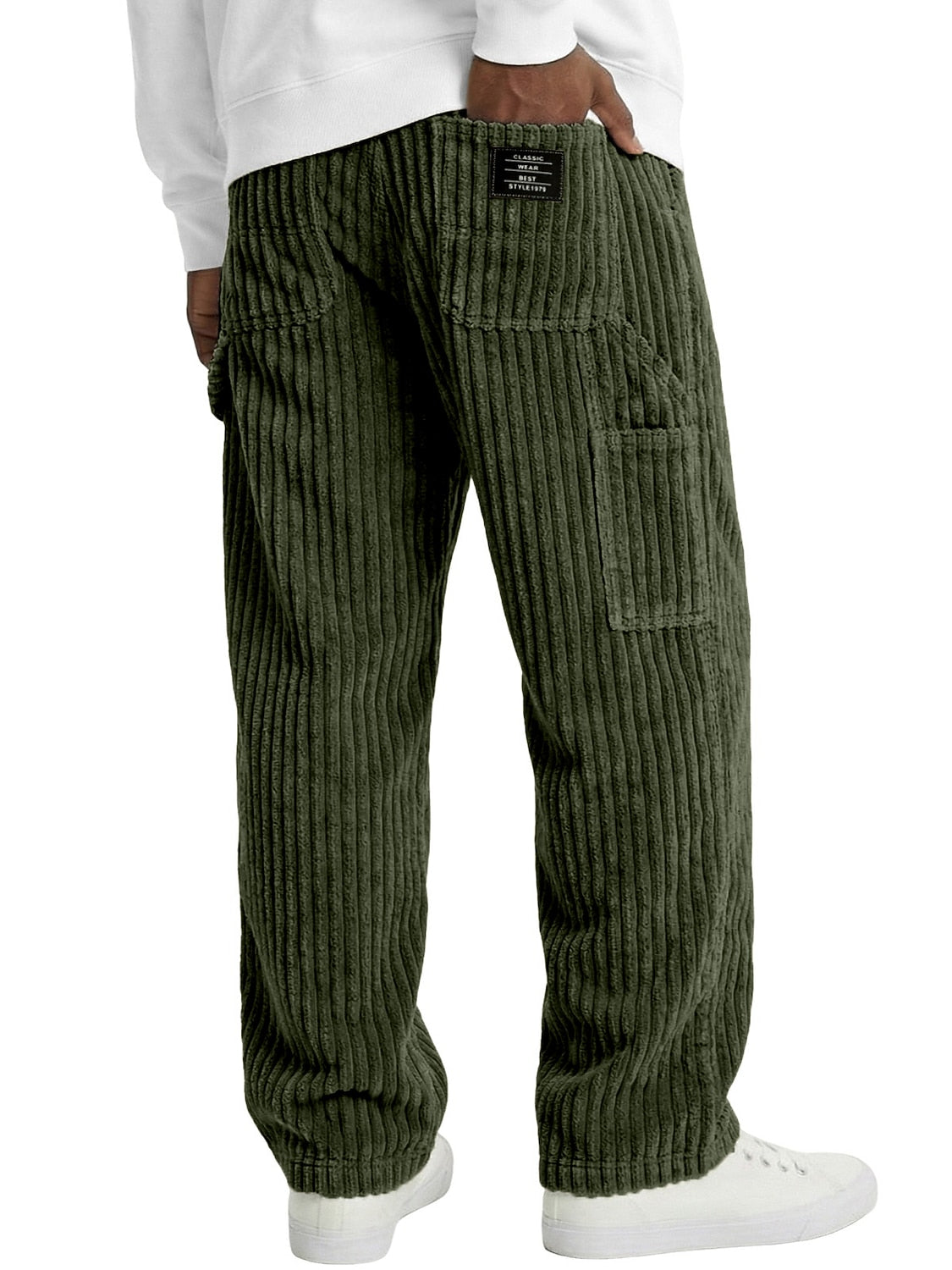 Men's Corduroy Trousers with Pockets