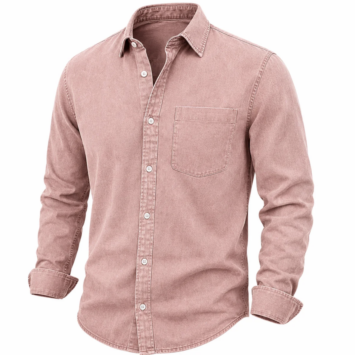 Vintage Long Sleeve Button Up Cotton Shirt