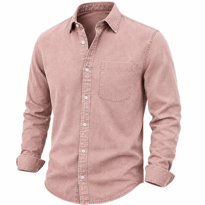 Vintage Long Sleeve Button Up Cotton Shirt